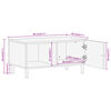 vidaXL Tavolino da Salotto 80x50x40 cm Legno Massello di Mango