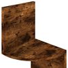 vidaXL Scaffale Angolare a Muro Rovere Fumo 19x19x123 cm Multistrato