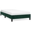 vidaXL Giroletto senza Materasso Verde Scuro 80x200 cm in Velluto