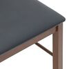 vidaXL Sedie da Pranzo con Cuscini 2pz Marrone Legno Massello di Hevea