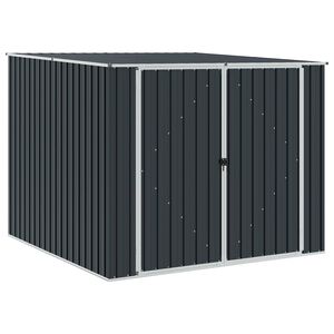 vidaXL Capanno da Giardino Antracite 195x198x159 cm in Acciaio Zincato