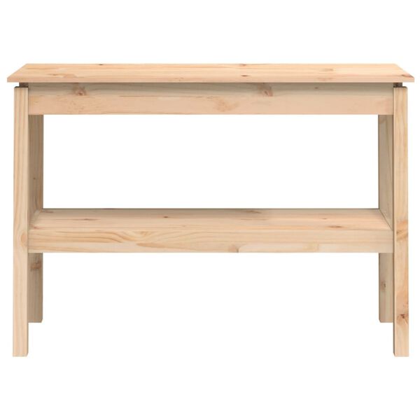 vidaXL Tavolo Consolle 110x40x75 cm in Legno Massello di Pino
