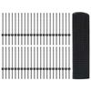 vidaXL Recinzione con Posto Grigio 0,5 x 100 m Acciaio e PVC