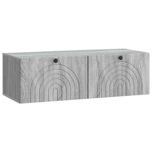 vidaXL Mobile Porta TV da Muro Grigio Sonoma 99 x 41 x 30 cm