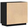 vidaXL Credenza Rovere Nero 80 x 40 x 75 cm Legno multistrato