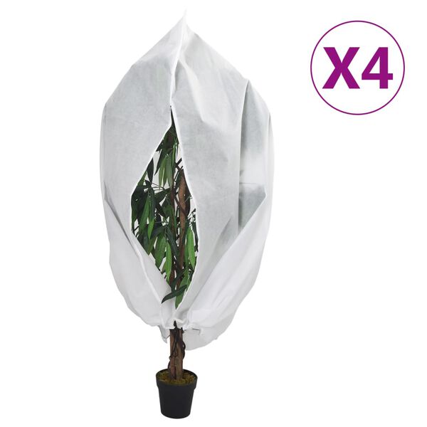 vidaXL Coperture con Cerniera per Piante 4pz 70 g/m&sup2; 1,55x1,55 m
