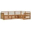 vidaXL Set di divani da esterno 4 pcs Naturale