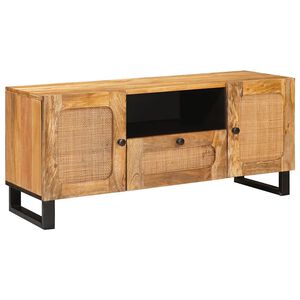 vidaXL Mobile TV Marrone 105 x 33 x 46 cm Legno di mango massello