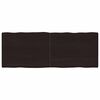 vidaXL Piano Tavolo Marrone Scuro 160x60x(2-4)cm Rovere Non Trattato