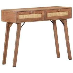 vidaXL Tavolo Consolle 100x35x76 cm in Legno Massello di Mango
