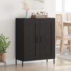 vidaXL Credenza Rovere Nero 69,5 x 34 x 90 cm