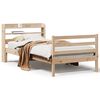 vidaXL Giroletto con Testiera 100x200 cm Legno Massello di Pino