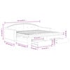vidaXL Divano Letto Estraibile con Cassetti Tortora 100x200 cm Tessuto