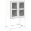 vidaXL Credenza Bianca 68x39x107 cm in Acciaio