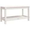 vidaXL Panca da Giardino Bianca 82,5x35x45 cm Legno Massello di Pino