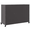 vidaXL Credenza Nera 100,5x39x72 cm in Acciaio