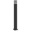 vidaXL Lampada da Terra per Esterni Nera 110 cm in Alluminio