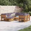 vidaXL Set Salotto da Giardino 10 pz con Cuscini Legno Massello Acacia