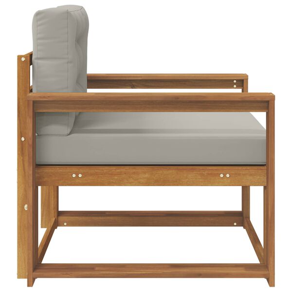 vidaXL Divano centrale per esterno Legno di Acacia Massello Naturale