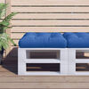 vidaXL Cuscino per Pallet Blu 58x58x10 cm in Tessuto