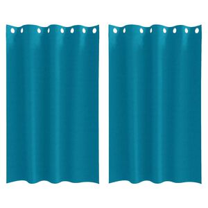 vidaXL Tende Blackout con Anelli 2 pcs Turchese 175 x 140 cm