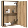 vidaXL Mobile Bagno Specchio Rovere Artigianale 42x12x60 cm Truciolato