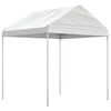 vidaXL Gazebo con Tetto Bianco 8,92x2,28x2,69 m in Polietilene