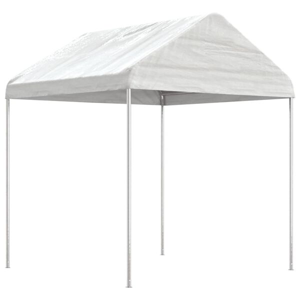 vidaXL Gazebo con Tetto Bianco 8,92x2,28x2,69 m in Polietilene