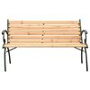 vidaXL Panchina da Giardino 122 cm in Ghisa e Legno Massello di Abete
