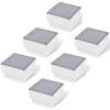 vidaXL Faretti LED da Incasso 6 pz 100x100x68 mm