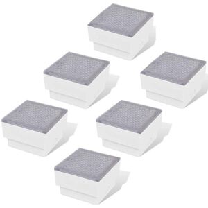 vidaXL Faretti LED da Incasso 6 pz 100x100x68 mm