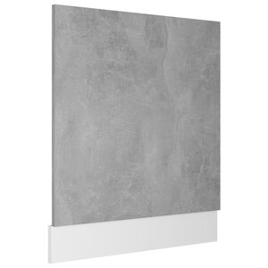 vidaXL Pannello Lavastoviglie &ldquo;Lyon&rdquo; Grigio Cemento 59,5x3x67 cm