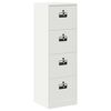vidaXL Armadio per File con cassetto Bianco 45,5 x 42 x 139 cm