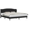 vidaXL Struttura del letto con testiera Nero 180 x 200 cm Similpelle