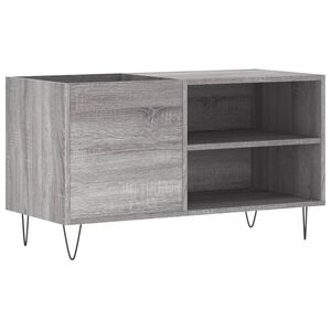 vidaXL Mobile Porta Dischi Grigio Sonoma 85x38x48 cm Legno Multistrato