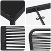 vidaXL Set da Pranzo per Giardino 7 pcs Nero