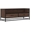 vidaXL Mobile TV Rovere Marrone 100x34,5x40 cm Multistrato e Metallo