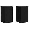 vidaXL Supporto per piante 2 pz Rovere Nero 30 x 30 x 50 cm