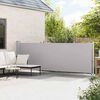 vidaXL Tenda Laterale Retrattile per Patio 140x600 cm Grigio