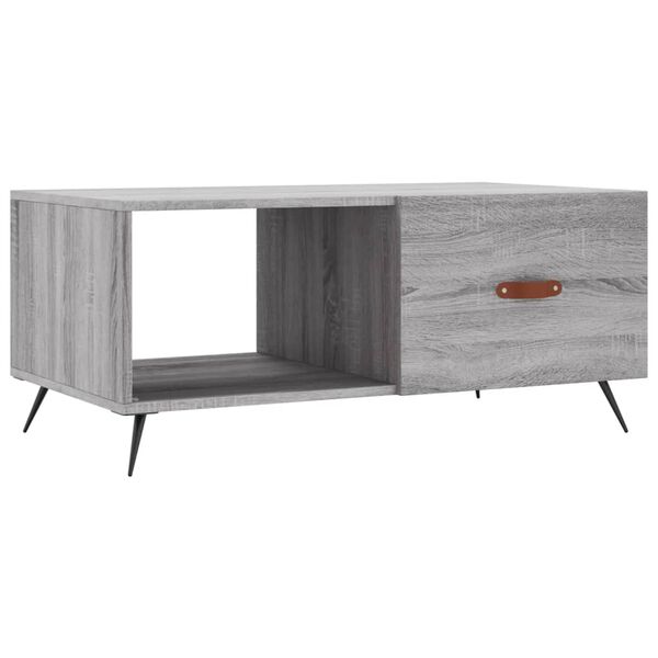 vidaXL Tavolino da Salotto Grigio Sonoma 90x50x40 cm Legno Multistrato