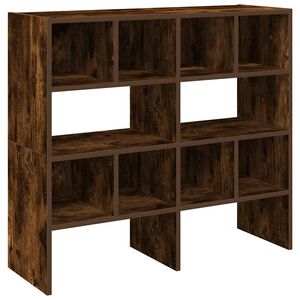 vidaXL Scarpiere 2 pz Impilabili Rovere Fumo 89,5x30x40 cm
