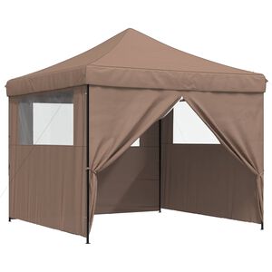vidaXL Tenda Party Marrone 292 x 292 x 315 cm Tessuto Oxford