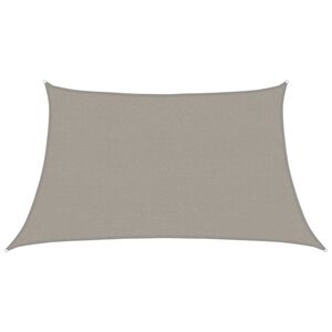 vidaXL Vela Parasole 160 g/m&sup2; Trapezio Grigio Chiaro 3/4x2 m in HDPE