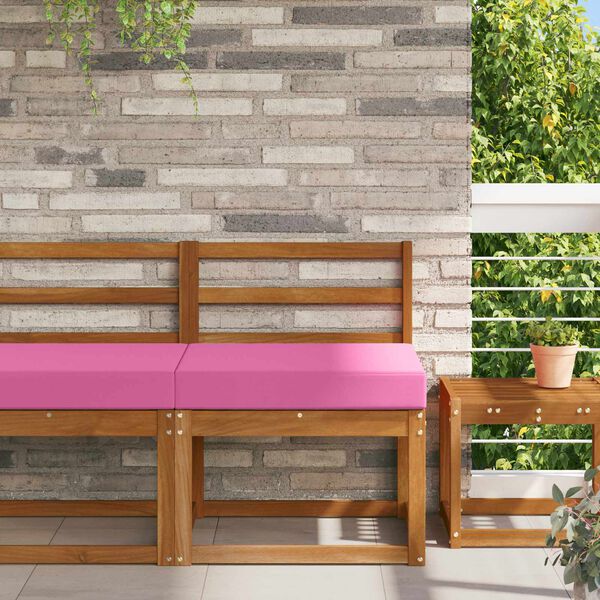 vidaXL Cuscino per divano da esterno Rosa 60 x 60 x 8 cm Poliestere
