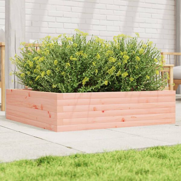 vidaXL Fioriera da Giardino 90x90x23 cm in Legno Massello di Douglas