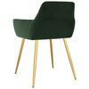 vidaXL Sedie da Pranzo 2 pz Verde Scuro in Velluto