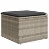 vidaXL Set Divano da Giardino 6pz con Cuscini Grigio Chiaro Polyrattan