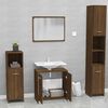 vidaXL Set Mobili da Bagno Rovere Marrone in Legno Multistrato