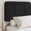 vidaXL Letto con Testiera Rivestita Nero 140 x 190 cm Pino massello