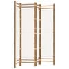 vidaXL Divisorio Ambienti 4 Pannelli Pieghevole 160 cm Bamb&ugrave; e Tela